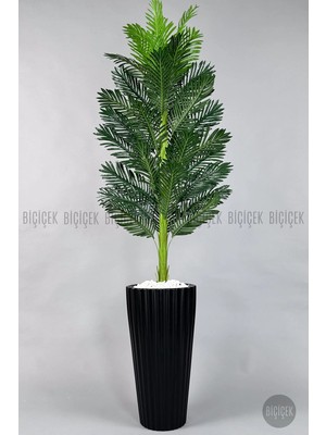 Biçiçek Yapay Areka Ağacı Tek Gövdeli 220 cm