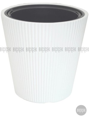 Biçiçek Luna Saksı 37 cm ve Iç Kova Dahil