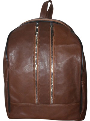 Mebes Hakiki Deri Kadın Sırt Çantası Maya Model Açık Kahverengi Çntdrmyaçkkhv