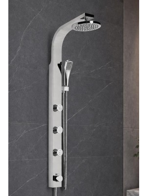 Mistillo PANEL DUŞ SİSTEMİ SUS 304 PARLAK KROM