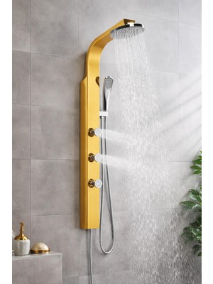 Mistillo PANEL DUŞ SİSTEMİ SUS 304 İNOX PVD ALTIN