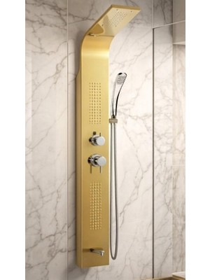 Mistillo PANEL DUŞ SİSTEMİ SUS  304 İNOX PVD ALTIN