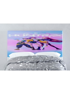 Huntrix Kpop Pembe Mavi Baza Başlık Kılıfı M36