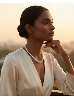 Silver Rüyalar Inci Kolye