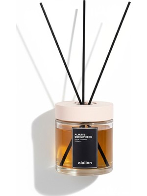 olailon Mango Kokulu Oda Kokusu | 120 ml | Çubuklu |bej Beton Kapaklı | Dekoratif & Modern Tasarım