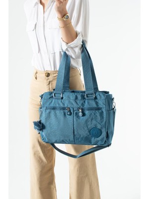Baginn Klinkır Kadın Kol Çantası Çok Cepli Hafif Su Itici Kumaş Çapraz Askılı Omuz  Çantası 32*26 cm