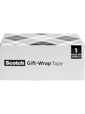 Uravas Store Scotch Hediye Bandı, 3/4" x 650&QUOT;, 6 Dispenser/paket