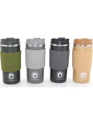 AyrStore Buğz 500ML Paslanmaz Çelik Termos Mug - Sızdırmaz Kapaklı Çift Katmanlı Termos ALK3133