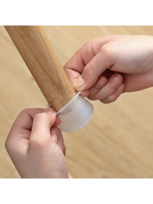 SHC4200 8 Adet Masa Sandalye Mobilya Ayağı Koruyucu Kılıf -Gürültü Emici Parke Koruyucu