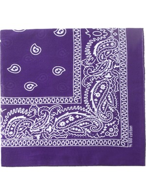 Pileli Store Çini Desenli Bandana 50*50