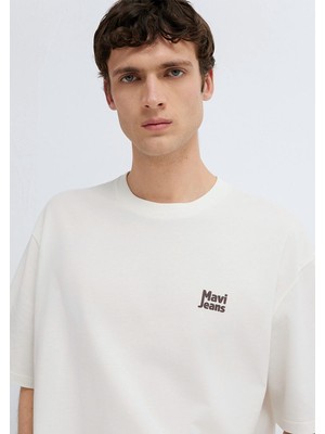 Mavi Mavi Jeans Baskılı Ekru Tişört 0613347-70057