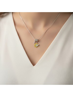 Belirtilmemiş Papatya Kolye , Sarı Çiçekli Kolye, Zarif Kolye, Hediyelik,doğum Günü , Özel Gün, Sevgililer Günü,
