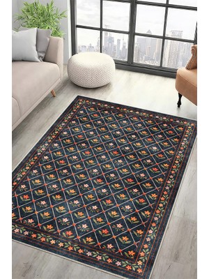 Lioara Home Vintage Dijital Baskılı Halı – Modern, Kaymaz Taban, Leke Tutmaz, Salon & Oturma Odası Için