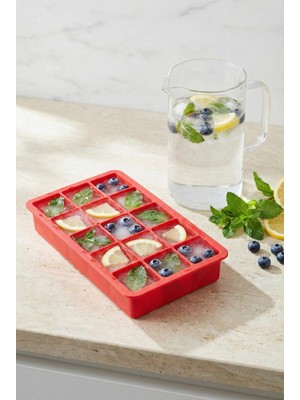 Depa 15 Hazneli Silikon Buz Kalıbı & Çok Amaçlı Buzluk ve Dondurucu Organizeri 12X19 cm