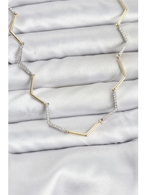 Uravas Store Vip Seri Zikzak Model Kadın Kolye