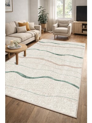 Lioara Home Modern Mermer Desen Dijital Baskılı Halı – Modern, Kaymaz Taban, Salon & Oturma Odası Için Halı