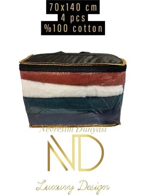 Nuveden Nevresim Dünyası 70X140 4'lü Havlu Prime 1