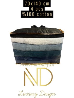 Nuveden Nevresim Dünyası 70X140 4'lü Havlu Prime 4