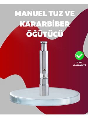 Uravas Store Ergonomik Tasarımlı Nem Geçirmez Kapaklı Baharat Öğütücü