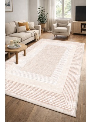 Lioara Home Modern Desen Dijital Baskılı Halı – Modern, Kaymaz Taban, Leke Tutmaz, Salon & Oturma Odası Için