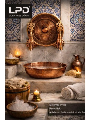 LPD Osmanlı Musluk Set Bakır