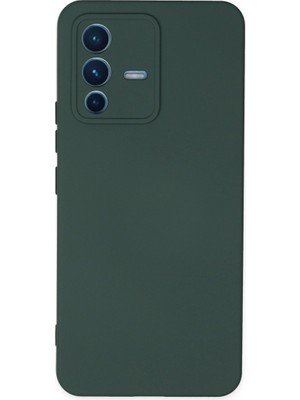 SHC4200 V23 5g Kılıf Nano Içi Kadife Silikon - Koyu Yeşil