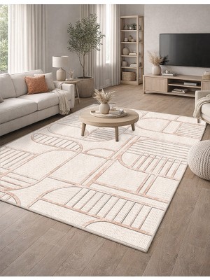 Lioara Home Modern Desen Dijital Baskılı Halı – Modern, Kaymaz Taban, Leke Tutmaz, Salon & Oturma Odası Için