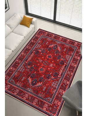 Lioara Home Eskitme Desen Dijital Baskılı Halı – Modern, Kaymaz Taban, Leke Tutmaz, Salon & Oturma Odası Için