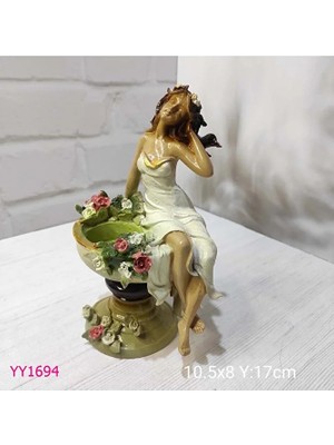 Yoyomold YY1694-KURNA Başında Oturan Kız Silikon Kalıp