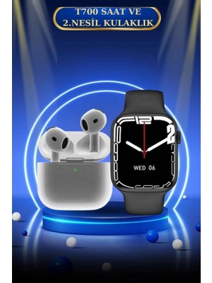 Calperia 3.nesil Tws Bluetooth Kulaklık ve Dokunmatik Ekran Akıllı Saat Sesli Görüşme