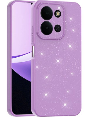 Ummeslem Redmi 15C Cep Telefonu Için Uyumlu Kılıf Kamera Korumalı Simli Lüks Koton Kapak