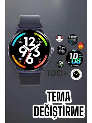 Calperia Akıllı Saat Sesli Görüşme Bluetooth Bağlantılı 3 Kordonlu