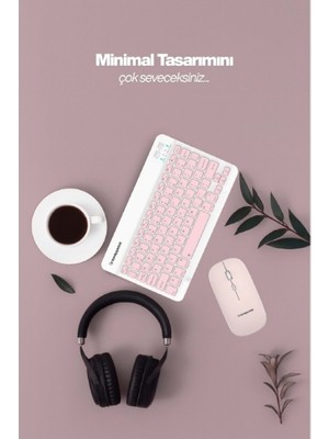 Ttt Pembe Kablosuz Klavye ve Mouse Seti
