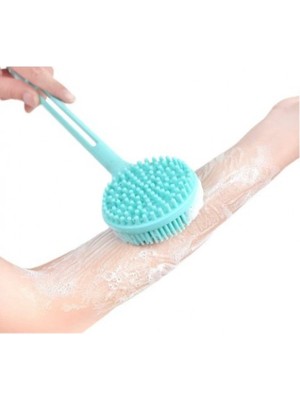 Ttt Çift Taraflı Silikon Uzun Saplı Banyo Fırçası
