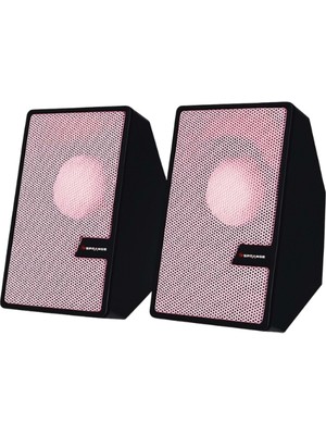 Ttt Pembe USB 2.0 + 3.5mm USB Hoparlör