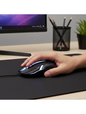 Ttt USB Kablolu Işıklı 3D Optik Mouse