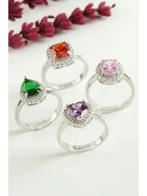 SHC4200 Karışık Lüks Zirkon Taşlı Ciddi Ilişki Yüzüğü