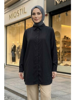 Miostil Klasik Dubai Tunik-Siyah