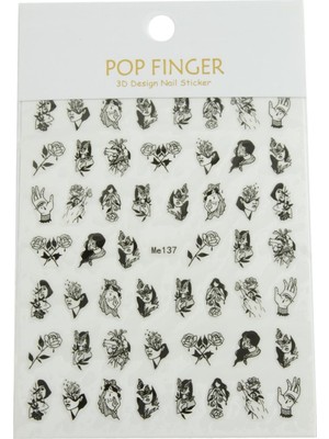 SHC4200 Gül Kız Tattoo Dövme Sticker