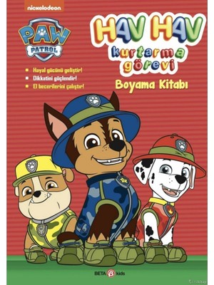 SHC4200 Paw Patrol Hav Hav Kurtarma Görevi Boyama Kitabı
