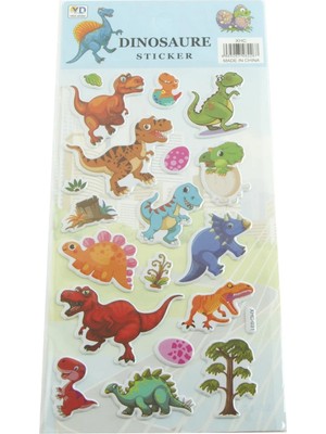 SHC4200 Dinazor Kabartmalı Sticker