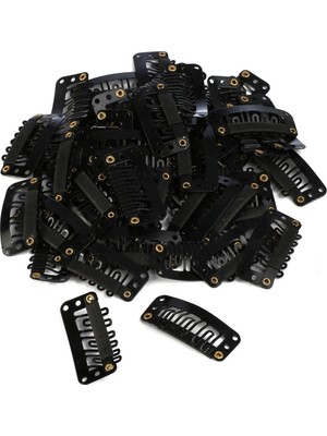 Uravas Store Çıt Çıt Klipsi Küçük / 10 Adet / Siyah