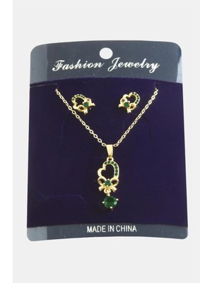 SHC4200 Fiyong Zirkon Taşlı Set Kolye