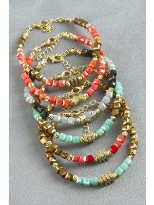 SHC4200 Karışık Figürlü Küp Kristal Bileklik