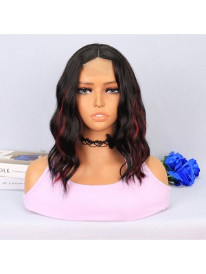 Uravas Store Siyah Kızıl Işıltılı Tül Peruk