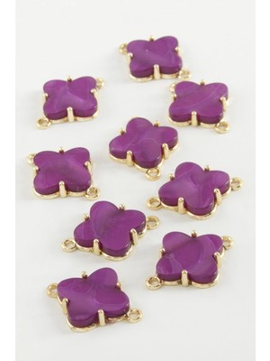 Pileli Store Çiçek Tek Kulp Polyester Bileklik ve Kolye Ucu Aparatı 1 Adet