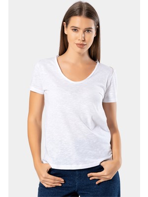 Wtshirt Kadın Tişört Parıs Paris/beyaz