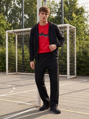 LTB Fermuarlı Cep Detaylı Örme Siyah Pantolon