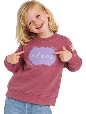 Hupalupa Store Hupalupa Basic Sweatshirt Gül Kurusu Heroe 9-10 Yaş