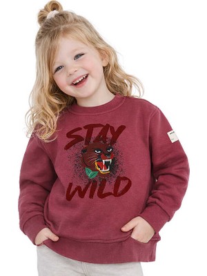 Hupalupa Store Hupalupa Basic Sweatshirt Gül Kurusu Stay 7-8 Yaş